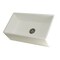 Gourmetier Solid Surface Stone Apron Front Farmhouse Sgl Bowl Kitchen Sink, White GKFA331810BC - alternate 1